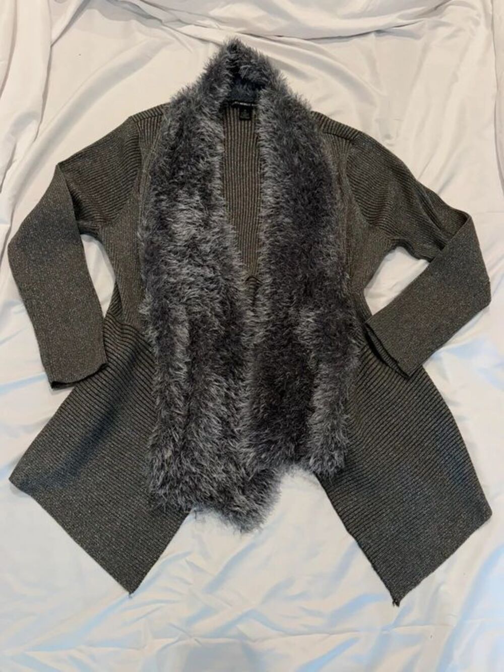Fur Lined Cardigan 1X